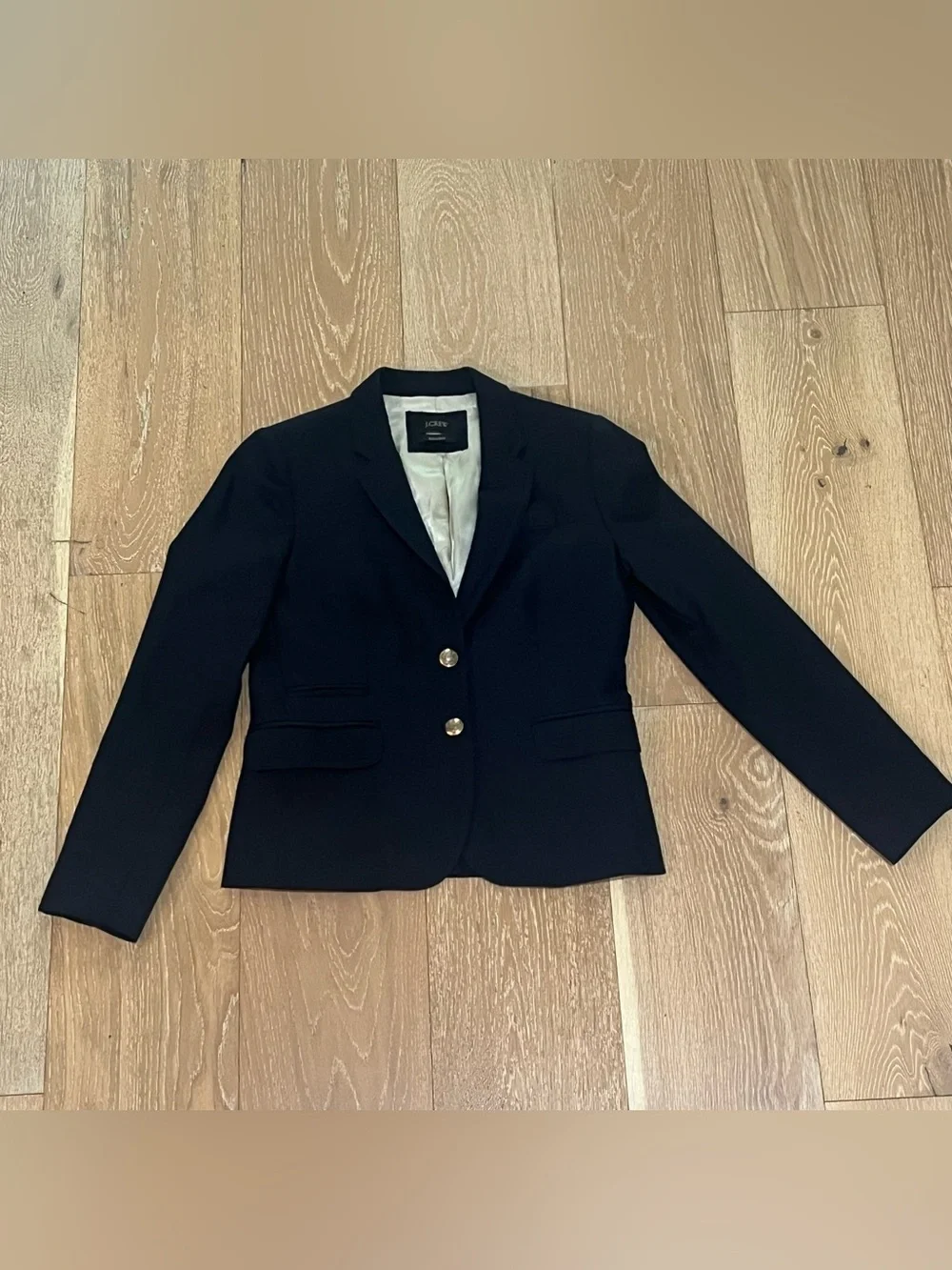 J Crew Original stretch wool schoolboy blazer in navy, collegiate preppy size 2